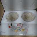 DANSEER Rustic Finish Wall Sconce Vintage Vanity Light with Amber Glow Glass Shade for Bathroom Living Room Hallway Staircase Set of 2