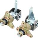 Kart Wheel Hub Kart Hub And Spindle Atv Wheel Wheels And Accessories 17Mm 3 Stud Front Wheel Hubs Steering Spindle Steel Alloy For 6In Tires Quad Bike Atv Kart