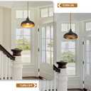 3 Light Plug in Pendant Lights Dome Hanging Lamp with Switch 22 Ft Long Hemp Rope Farmhouse Pndant Light Cord Lighting Fixture DIY Hanging Light