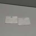 Mogoostry A7 Binder Pockets 3PCS Clear Coin Purse 6 Holes Binder Pouches Snap Closure White Glitter Wallet Card Holder Keychain Pouch Organizer