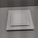 Bathroom Exhaust Fan with Light 12in Panel,3000K/4500K/6000K 12W Square LED,141CFM,1Sones,110V 45W Quiet Bathroom Ventilation Exhaust Fan for Shower/Restroom/Office/Home (12INCH CHANGE LIGHT)