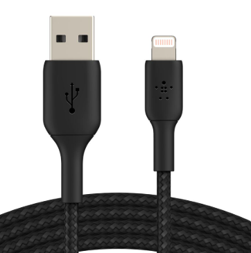 CCY 6.5Ft Braided MFI Black