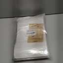 FireKylin 100 Pcs Resealable bags,6.7" x 9.4" Stand Up White Paper Bags with Matte Window, Zipper Food Storage Bags for Packaging Products, Reusable, Sealable