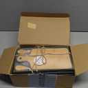 6 Set Bridal Baby Shower Cheese Prizes Wooden Square Board Gift Set Knives Forks Thank You Tags with Box for Guests for Valentines Bridal Baby Shower Housewarming Gifts (Bamboo Color)