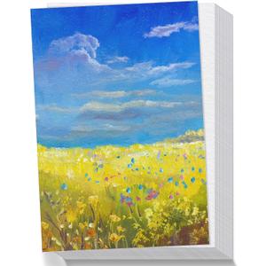 120 Sheets Watercolor Paper, Cold Press 300GSM/ 140LB Water Color Paper Bulk for Kids Child Adults, Small Off-White Watercolor Drawing Paint Paper for Art Drawing Supplies, 4 x 6 Inches