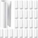 Jetec 32 Pcs PVC Pipe Clips Pool Cover Clamps for Above Ground Pool Greenhouses, Row Covers, Garden, Shelters, Bird Protection, 2.4 Inch Long(for 1/2 Inch PVC Pipe,White)