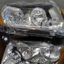 munirater RH&LH Headlights for Grand Cherokee 2011-2013 / Compass 2011-2017 Halogen Headlamp Assembly Driver and Passenger Side