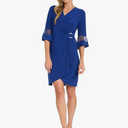 R&M Richards Women's Vibrant Glam Wrap Dress, Size 8