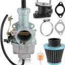 MOTOALL PZ27 Carburetor 150cc 200cc 250cc ATV Go Kart Dirt Bike w/Air Filter for Predator Coleman CT200U KT196 for TaoTao Coolster CG XR100 for Baja Mini Bike Go Kart Parts