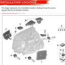 63119477821 63119477822 LED Daytime Running Lights Module Left & Right Lighting System Control Unit for BMW X1 F48 1.5L 2.0L 2014 2015 2016 2017 2018 2019 2022 2021 2022, Turn Signal Light