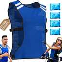 Cooling Vest for Men & Women - Adjustable Lightweight Ice Vest, S-XXL, Includes 8 Ice Packs, Ideal for Motorcycle, MS, Mascots & Outdoor Stay Cool Activities