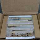 RUSTOWN Rattan Bathroom Wall Cabinet, Modern Boho Medicine Cabinet with Two Arched Rattan Doors, Over The Toilet Storage Cabinet with Adjustable Shelf and Towel Bar for Bathroom (Natural, Small)