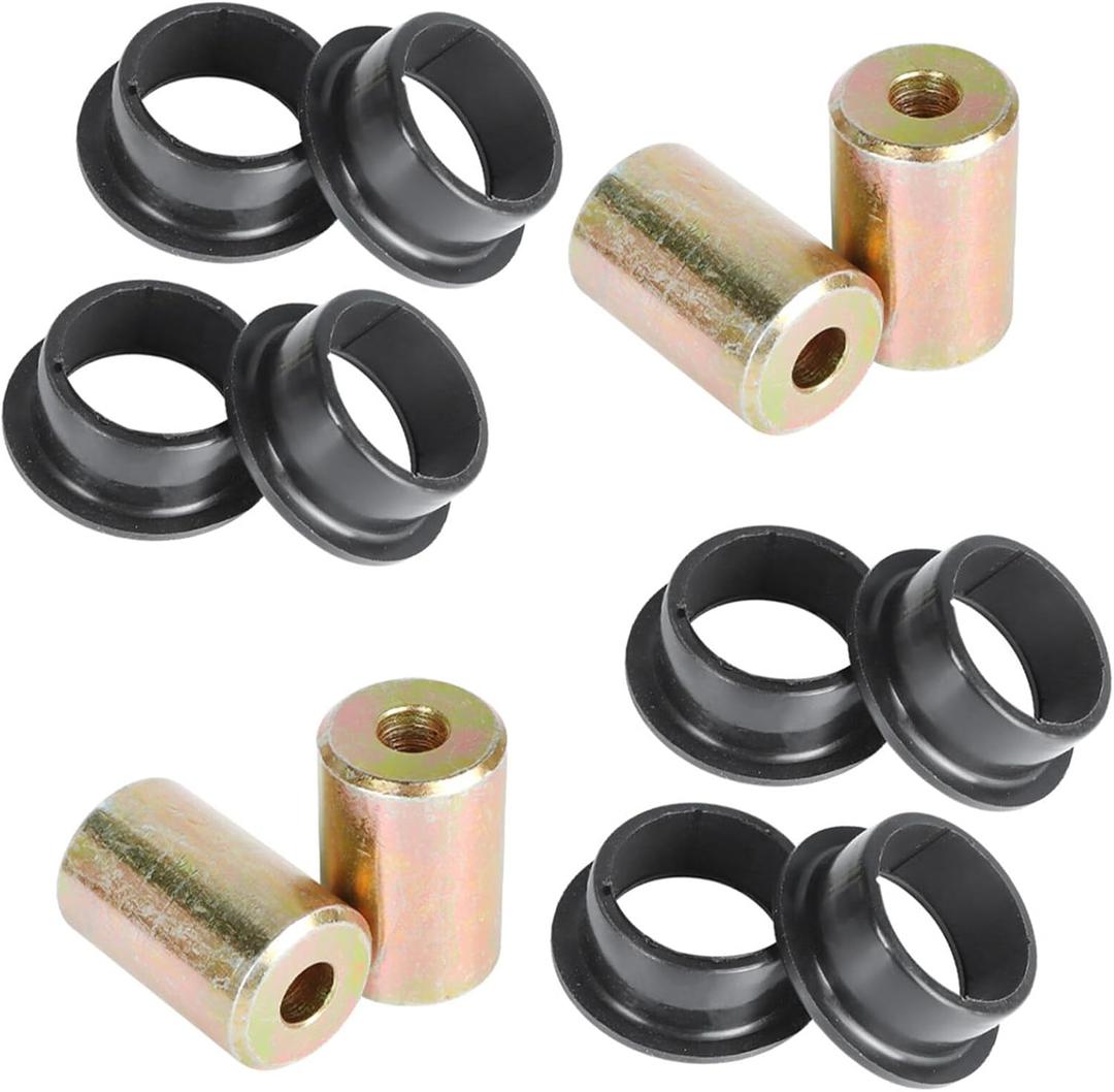 WFLNHB 4 Pcs Rear Lower Bearing Bushing Replacement for Polaris Sportsman 500 2003-2014 Replacement for 5632291 5631142 (black)
