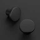 Ravinte 6 Pack Cabinet Knobs Black Kitchen Cabinet Knobs Round Dresser Drawer Pulls Closet Door Pulls 1-1/5 Inch