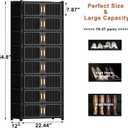 9-Tier Shoe Cabinet, 36-Pair Storage for Entryway | Adjustable Shelves, Waterproof PP, Easy To Clean