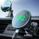 JOYROOM for Qi2 MagSafe Car Mount Charger, Qi2-Certified MagSafe Car Charger for Air Vent/Dashboard, Magnetic Wireless Car Holder Fit for iPhone 16 Pro Max Plus 15 14 13 12