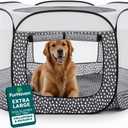 FurHaven Portable Pet Playpen for Dogs & Cats, Extra Large Indoor Kitten Playpen with Mesh Sides, Foldable Dog Playpen for Small Dogs, Pop Up Travel Dog Pen, X-Large, Gray Pebbles