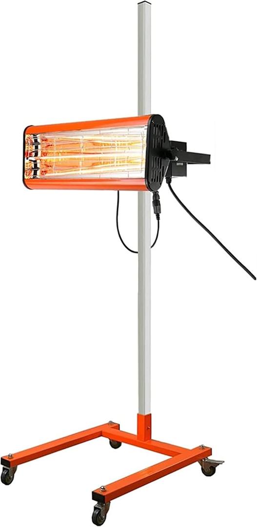 Infrared Paint Curing Lamp 1050W Car Infrared Paint Baking Lamp Mobile Auto Heating Dryer Infrared Light Shortwave Curing Lamp for Spray Booth