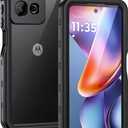 Lanhiem for Moto G 5G 2025 Case, IP68 Waterproof Dustproof Shockproof Case with Built-in Screen Protector, Full Body Underwater Protective Cover for Moto G 5G Only, Black