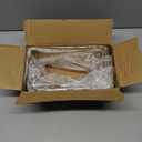 Black Matte Metal Display Stand,8 Pcs 2 Set Display Risers, Metal Rectangular Display Shelf for Showcase, Dessert, Toys, Perfume (8Pcs-Gold, L7''x8''x9)