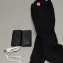 Electric Heated Socks for Teenagers Youth, Rechargeable Battery Powered Operated Heated Socks for Middle Senior High School (Black)