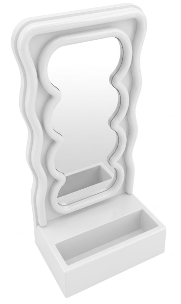 Wavy LED Light & Mirror Phone Holder