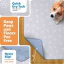 IMPROVIA Reusable Puppy Pad Waterproof, Extra-Absorbent, Washable Pee Pad for Dog Training, Whelping, & More Protect Your Floors & Pet with Quick-Drying Potty Pad (Paws & Hearts, Medium 36"x41")