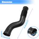 uxcell 1 Pair Car Air Intake Hose Tube for Mercedes-Benz GL450 GL550 2008-2012 No.A1645051461/A1645051361 Plastic Black