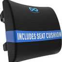 Everlasting Comfort Lumbar Support Pillow for Office Chair - Memory Foam Back Cushion for Car Seat - Promotes Better Posture, Back Pain Relief - Ideal Gaming and Desk Chairs Work and Home Essentials