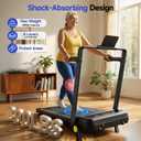 YPOO Foldable Treadmill with Incline, Walking Pad with Handle Bar 3 Level Incline, Portable Folding Treadmills for Home/Office 300 Lbs Capacity, – Heavy Duty Home Exercise Machine with Control Panel