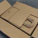 BagDream Gift Bags 8x4.25x10.5 100Pcs Brown Paper Gift Bags with Handles Bulk for Wedding, Party Favor, Grocery, Shopping, Retail, Merchandise Medium Kraft Paper Sacks