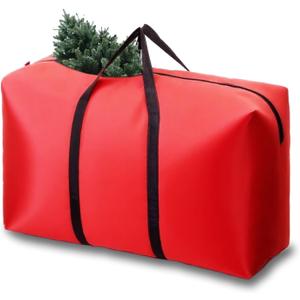 Small Christmas Tree Storage Bag Heavy Duty Christmas Tree Bag for 3FT/4FT/5FT Detachable Christmas Tree 600D Oxford Waterproof Dusty-Proof with 2 Reinforced Handle,Large Zipper Opening