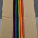 Amazon Basics Heavy Duty Plastic Folders with 2 Pockets for Letter Size Paper, Assorted Colors, Pack of 6