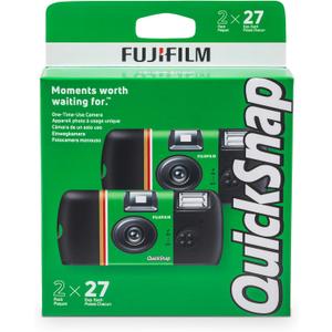Fujifilm QuickSnap Flash 400 One-Time-Use Camera - 2 Pack