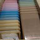 Geetery Plastic Book Bins for Classroom, 24 Pcs, Semitransparent