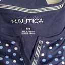 Nautica Pajamas for Women Set, Long Sleeve Henley Pajama Shirt & Pants, Warm Winter Fleece Sleepwear Lounge PJ Sets for Women (Blue, M)