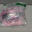 LJDJ Motorcycle Goggles,2 Pack Dirt Bike ATV Motocross Riding Hiking Protective with 2 Pack Neck Breathable Bandana Mask (Rose pink/Clear+mask)