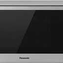 Panasonic NN-SN68KS Compact Microwave Oven with 1200W Power, Sensor Cooking, Popcorn Button, Quick 30Sec & Turbo Defrost, 1.2 cu.ft, Stainless Steel