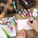 Bememo 100pcs Funny Pens Multi-color in One Cute Christian Ballpoint Pens for Employee Appreciation, Christmas, Party Rewards (Mixed Jesus)