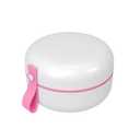 EZY DOSE Mini Vitamin Organizer, Multi Compartments, Portable and Compact Design, Easy Access Sliding Pill Dispenser, Supplement Organizer with Anti-Mix Design, Travel Friendly, Small, White and Pink