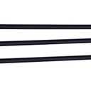 Matte Black Towel Holder Swing Out Towel Bar SUS 304 Stainless Steel Bathroom Hand Towel Rack 3-Bar Folding Arm Swivel Hanger Wall Mount