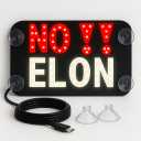 Anti Elon Tesla Sticker & Magnetic Bumper Decal Upgrade  NO Elon LED Windshield Sign for Tesla|Brighter Than Anti Elon Musk Stickers, Magnets & Car Decals I Bought This Before Elon Went Crazy Meme
