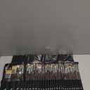 Nicpro 30pcs Paint Brush Set, Professional Paintbrushes with Paint Spatula and Cloth Roll, Craft Paint Brushes for Acrylic Painting, Oil, Watercolor, Gouache, Art Supplies for Artists and Beginners (Wood)