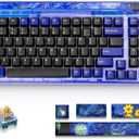 Newmen GM980 Wireless Mechanical Keyboard,Tri-Mode BT5.0/2.4GHz/USB-C Hot Swappable Custom Keyboard,100 Keys Gasket Gaming Keyboards PBT keycaps Pre-lubedTactile Switch, RGB Backlit (Dailuo Switch) (Blue)