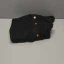 PRETTYGARDEN Women's Winter Button Down Cardigan Sweaters Mock Neck Lantern Long Sleeve Chunky Knit Jacket Trendy Outerwear (Medium, Black)