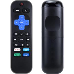 4 x Universal Replacement Remote for Roku Smart TVs, Compatible with TCL/Hisense/Sharp/Philips/onn/Element/Insignia TVs (not Compatible with Roku Stick, Box or Speakers)