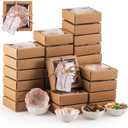 30 Sets Wedding Favors for Guests Small Ceramic Bowls Bulk Gifts Set 3.3 Inch Pink Floral Design Mini Dipping Bowl Sauce Dish with Cards Box for Party Bridal Shower Favor Souvenir