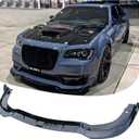 WildWell Front Bumper Lip Splitter Compatible with 2015-2024 Chrysler 300 | Front Lip Spoiler Fits Chrysler 300 300C 300S Touring Limited Performance Style ABS Material Glossy Black