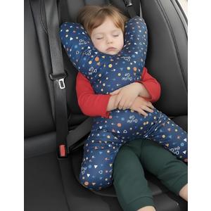 X Shape Travel Pillow  Neck & Head Support Cushion for Airplane, Car, Train & Office  Comfortable Travel Neck Pillow for Sleeping  Compact Portable Neck Pillow for Adults & Kids