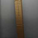 Radiance Cordless Bamboo Roman Shades for Windows - Matchstick Bamboo Blinds for Semi-Private Light Control - Easy to Lift & Fold Up Window Shades - White - 36" W x 64" L - (2215336E)